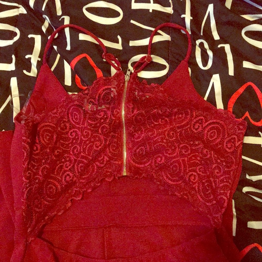Red romper